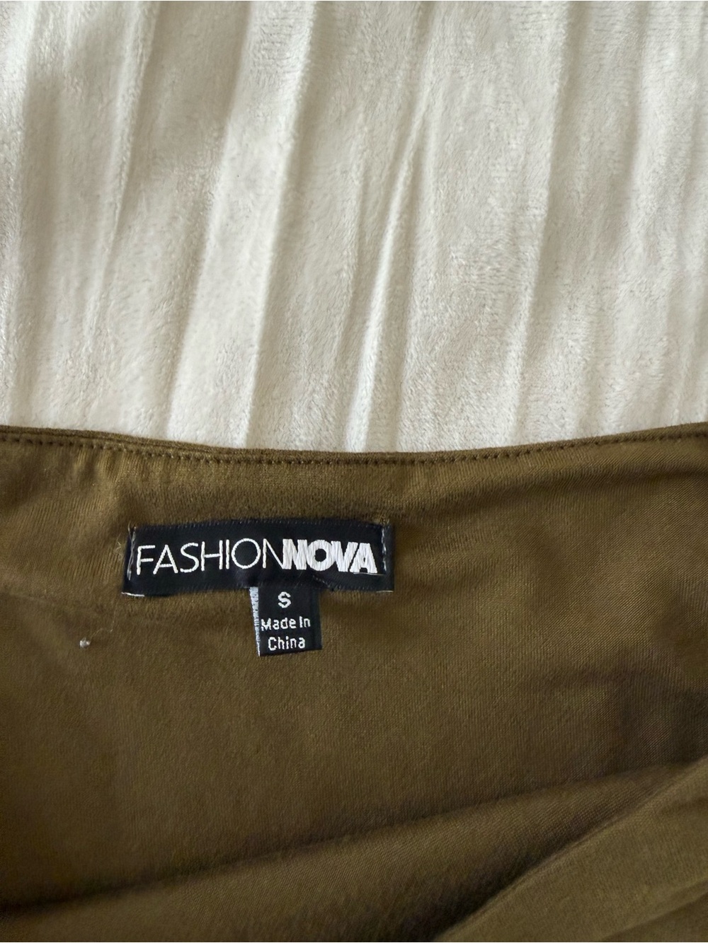 Fashion Nova Olive Midi Dress with Scoop Neck - Picture 3 of 3